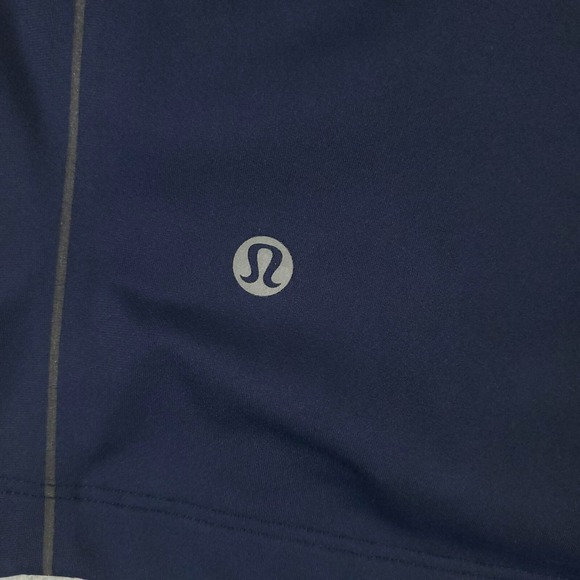 Lululemon Shorts Mens Medium Blue Zipper Pockets Lace Tie Stretch Athletic - Picture 8 of 9